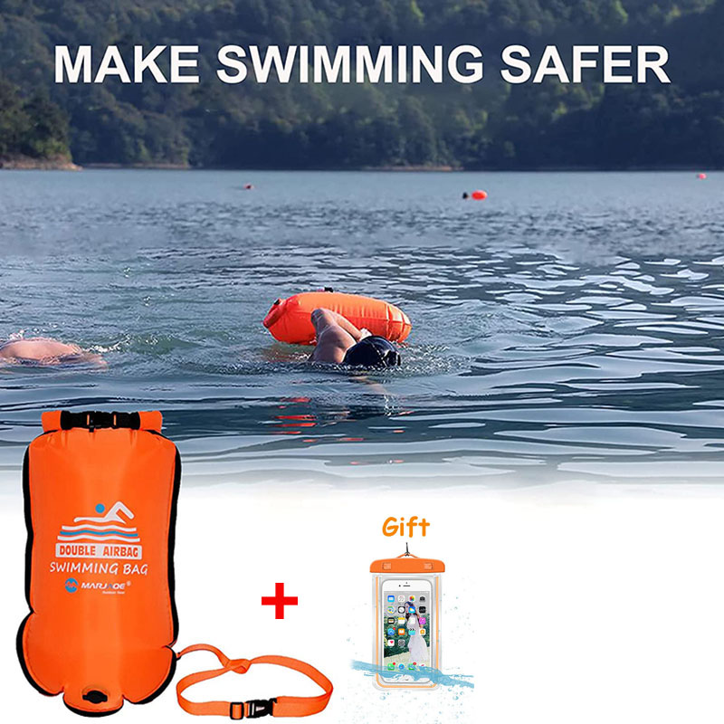 방수 팽창식 수영 드라이 백, 전화 파우치, 오픈 부표 - Swim Buoy Open Water 리뷰 및 가격
